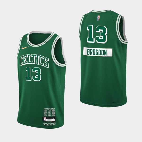 Youth Boston Celtics 75th Anniversary City #13 Malcolm Brogdon Kelly Green Jersey