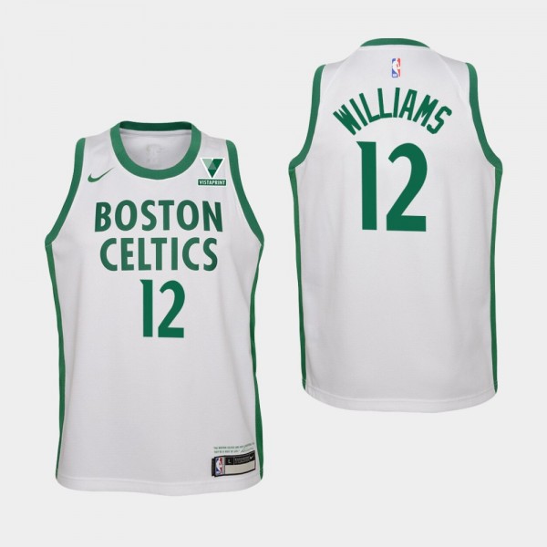 Boston Celtics Grant Williams City Vistaprint Patch White Jersey