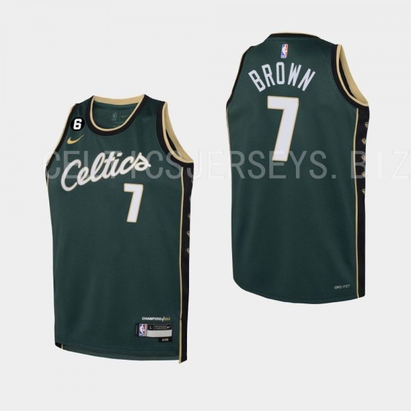 Jaylen Brown Boston Celtics 2022-23 City Edition Y...